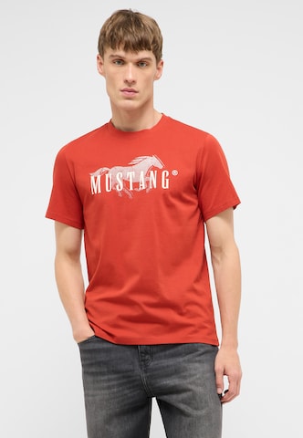 MUSTANG Shirt 'Austin' in Rot: Vorderseite