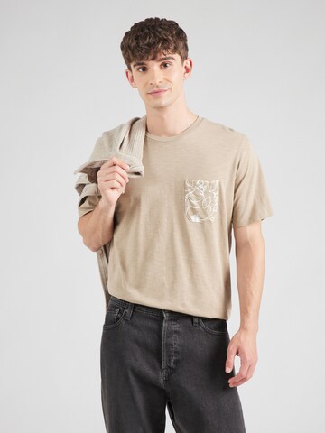 T-Shirt 'JJROX' JACK & JONES en beige : devant