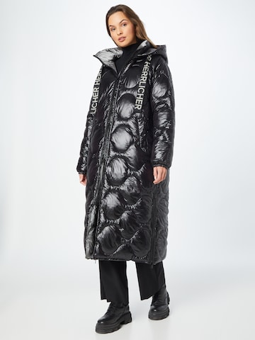Herrlicher Zimní kabát 'Tola' – černá: přední strana