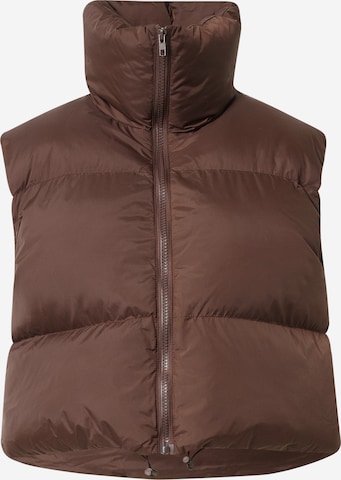 Misspap Bodywarmer in Bruin: voorkant