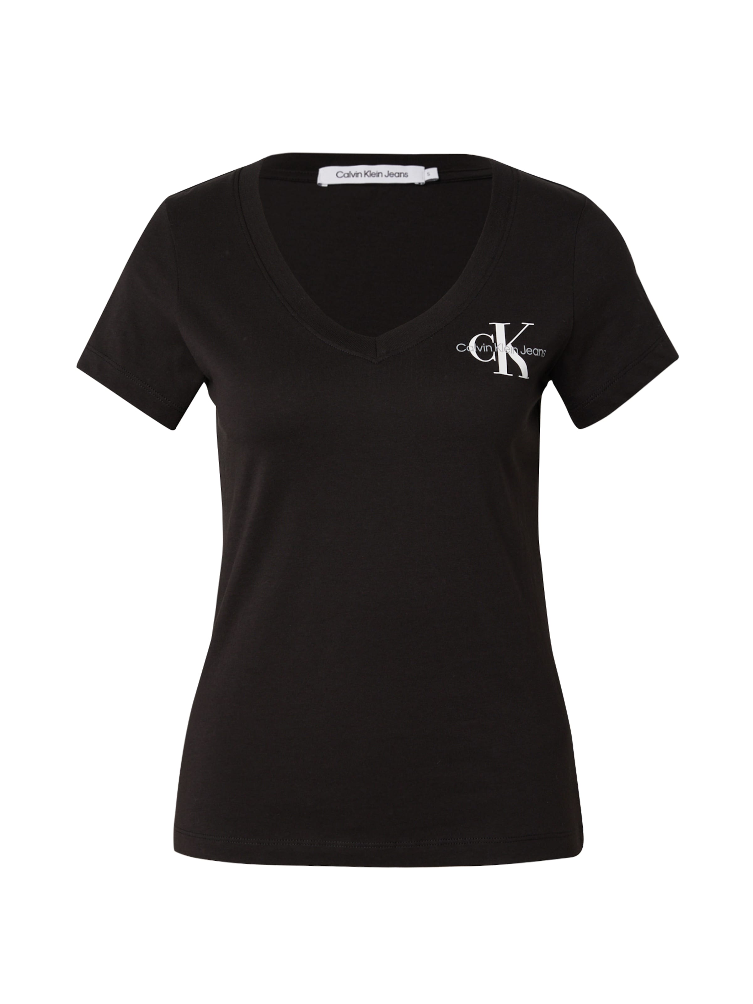 Calvin Klein Jeans Koszulka w kolorze czarny: przód