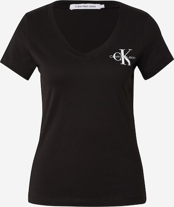 Calvin Klein Jeans Majica | črna barva: sprednja stran
