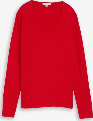 TOM TAILOR Sweater in Red: front