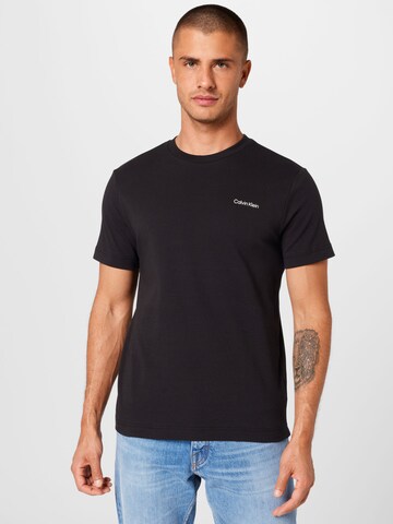 T-Shirt Calvin Klein en noir : devant