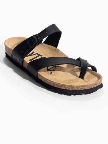 Bayton T-bar sandals 'Diane' in Black