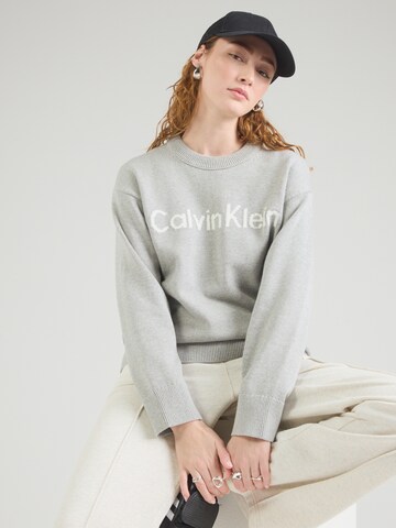 Calvin Klein Jeans Pullover in Grau: Vorderseite