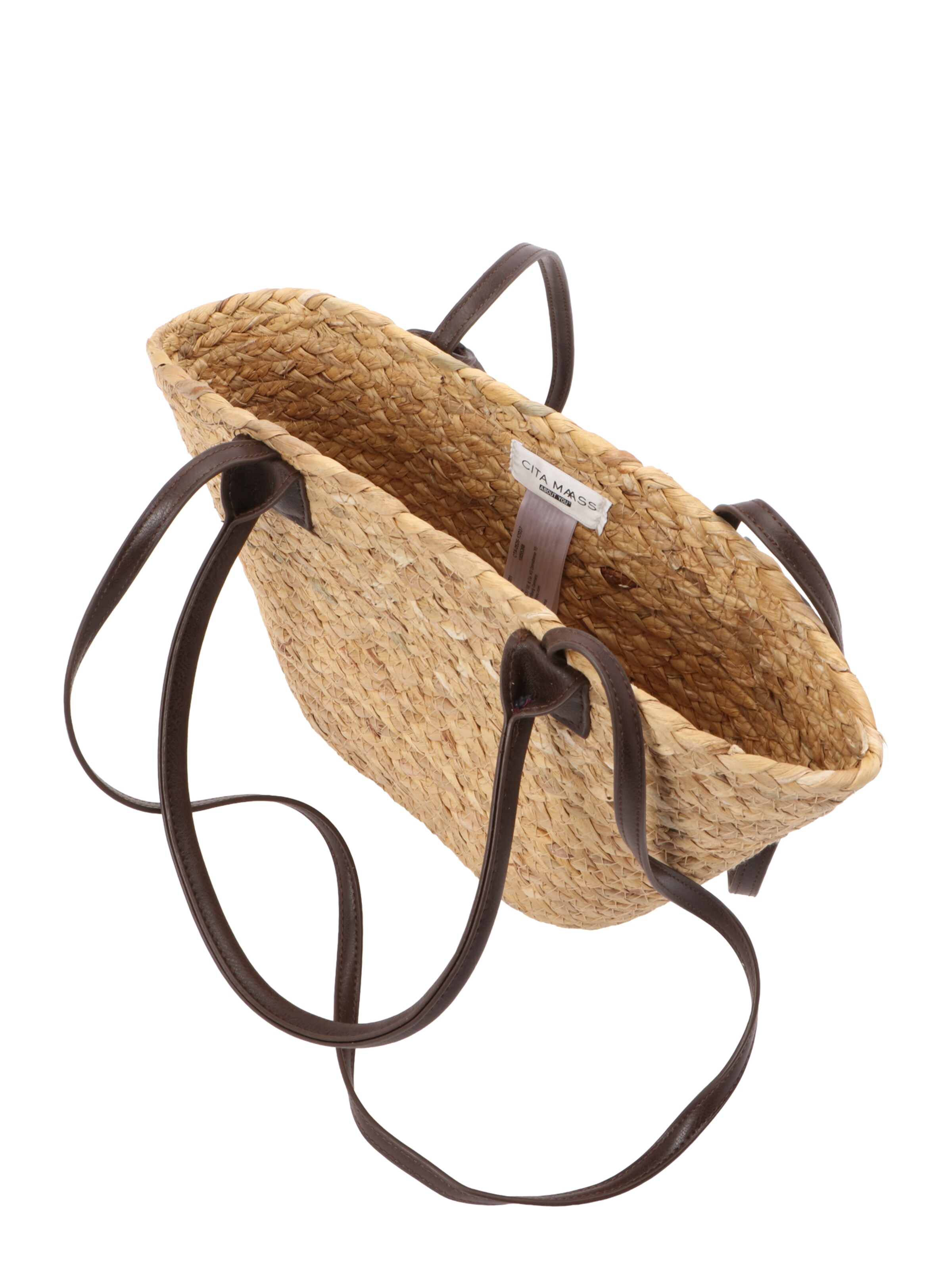 CITA MAASS - Shopper 'STRAW BAG' en beige