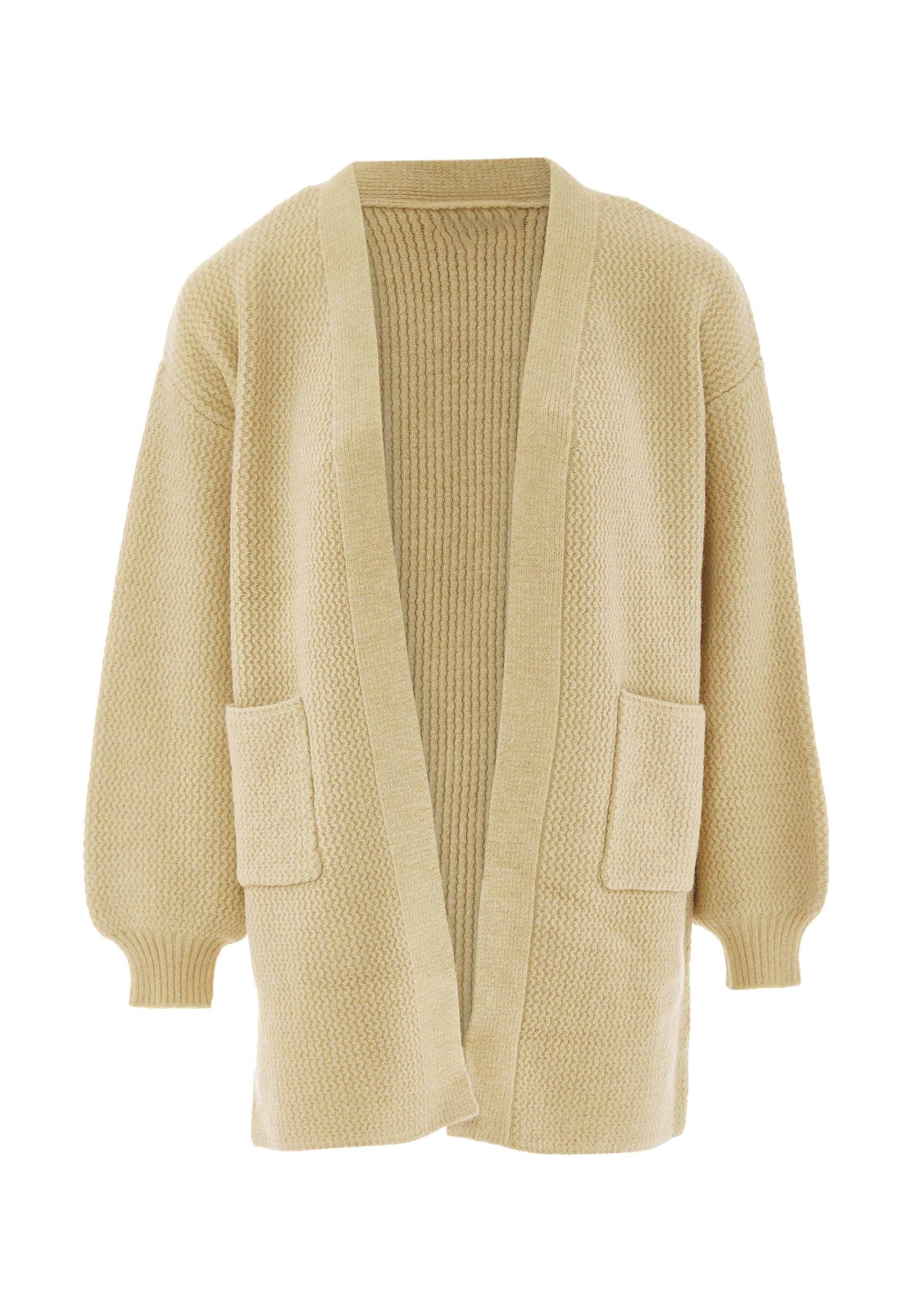 CAILYN - Casaco de malha em bege: frente
