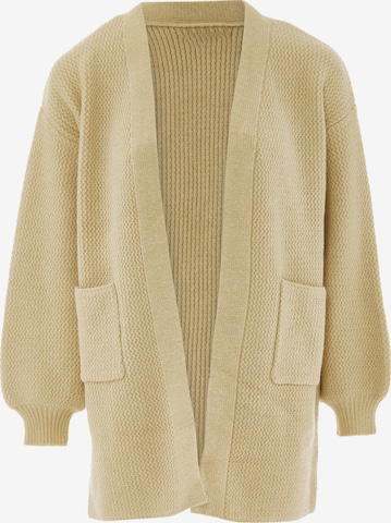 CAILYN Knit Cardigan in Beige: front