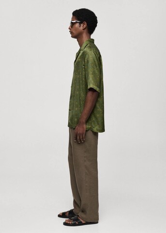 MANGO MAN Regular fit Button Up Shirt 'Sidi' in Green