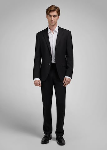 HECHTER PARIS Regular Trousers with creases 'NOS MF' in Black