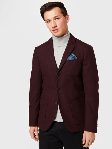 Coupe regular Veste de costume SCOTCH & SODA en rouge : devant