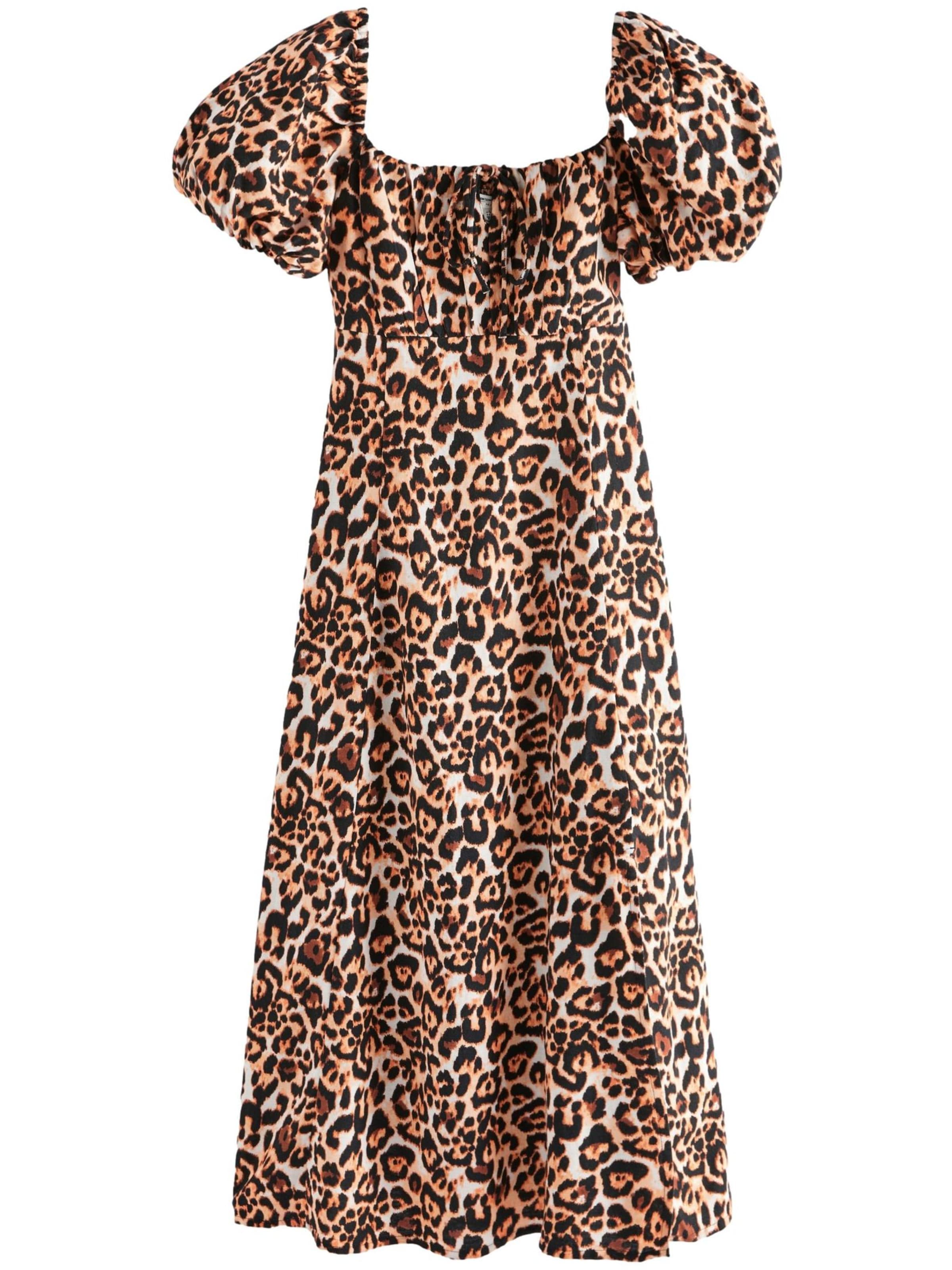 Next Jurk in Bruin: voorkant