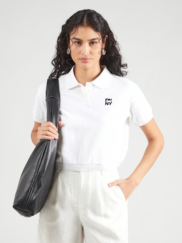 DKNY Majica | bela barva: sprednja stran