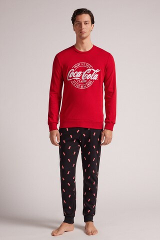 INTIMISSIMI Long Pajamas 'Coca-Cola®' in Red: front
