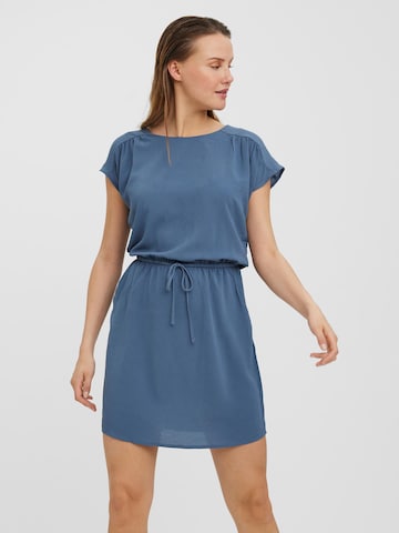 VERO MODA Jurk 'Sasha Bali' in Blauw: voorkant