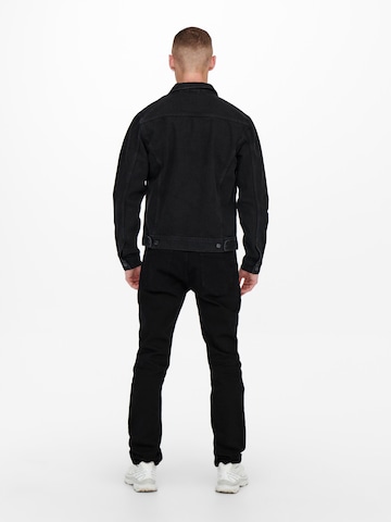 Only & Sons Regular Jeans 'Weft' in Black