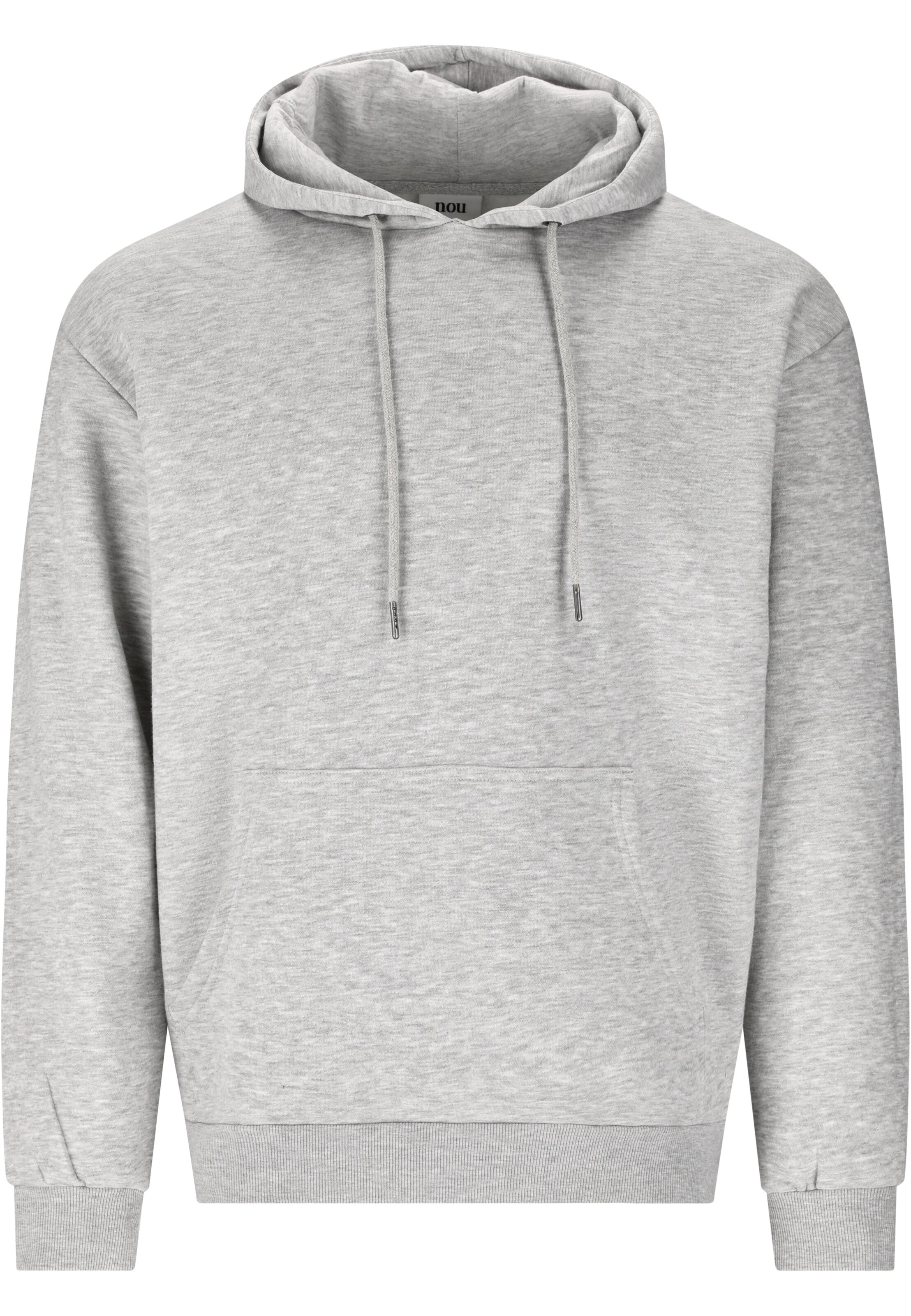 NOU Sweatjacke 'Regent V2' in Grau: Vorderseite