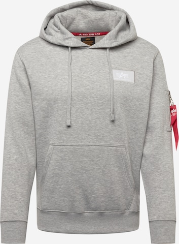 Sweat-shirt ALPHA INDUSTRIES en gris : devant