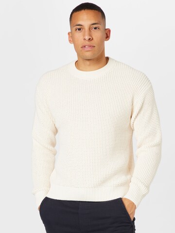 Pullover di Abercrombie & Fitch in bianco: frontale
