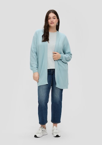 QS Strickjacke in Blau