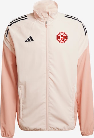 ADIDAS PERFORMANCE Athletic Jacket 'Fortuna Düsseldorf' in Pink: front