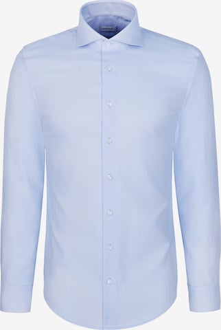 Coupe regular Chemise business SEIDENSTICKER en bleu : devant
