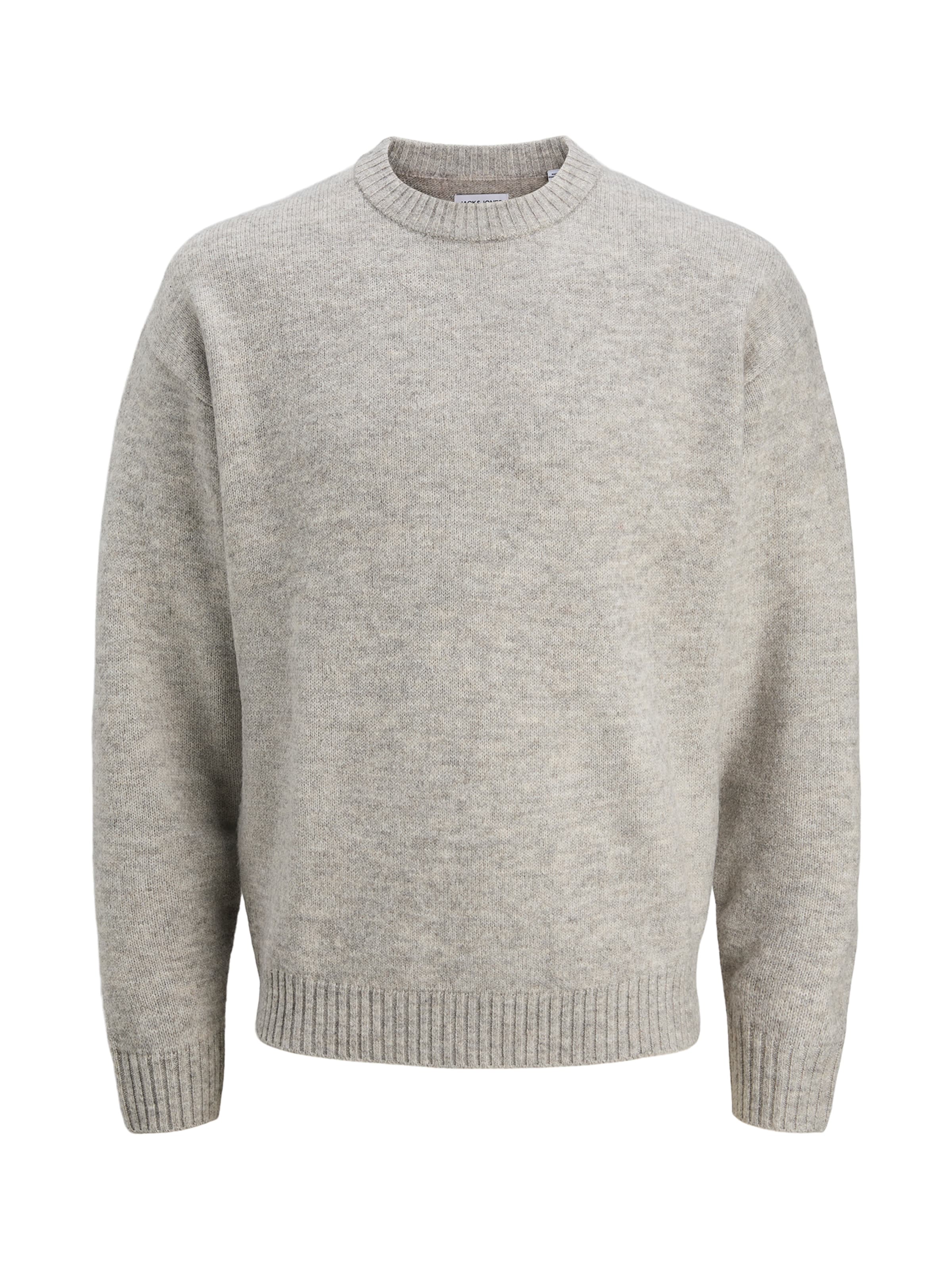 Jack & Jones Plus Pullover 'JJESOHO OLLIE' i grå: forside