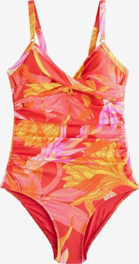 Uždaras maudymosi kostiumėlis iš Next, spalva – medaus spalva / tamsiai oranžinė / šviesiai rožinė / ryškiai raudona, Prekių apžvalga