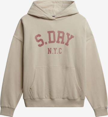 Superdry Sweatshirt 'Athletic Essentials' in Grijs: voorkant