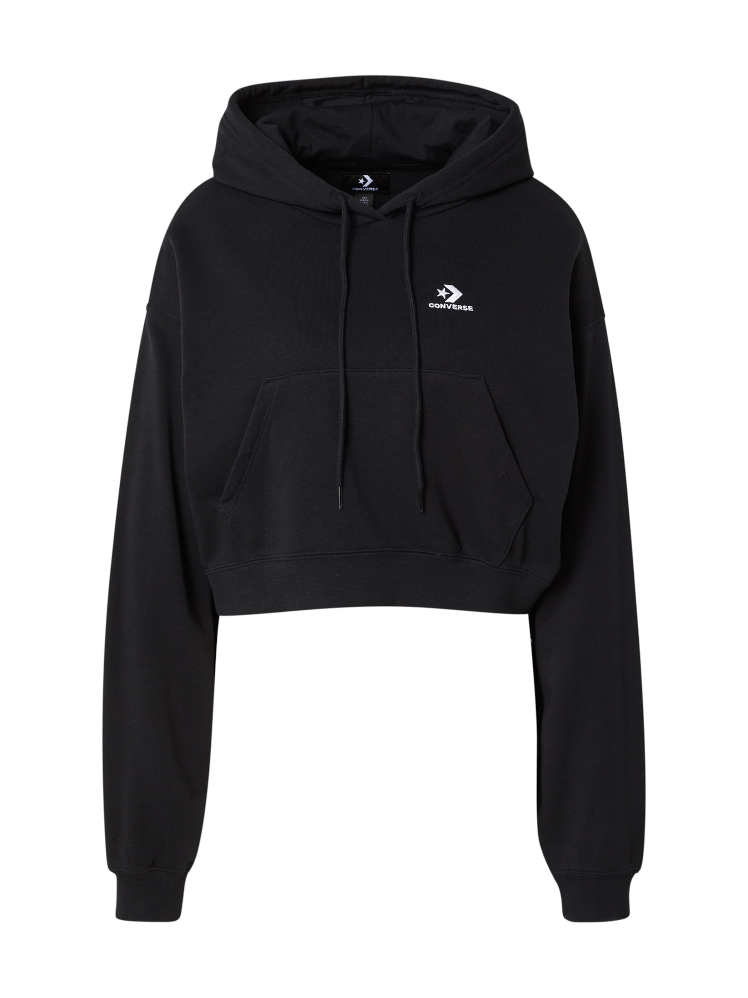 CONVERSE - Sweatshirt 'Star Chevron' em preto: frente