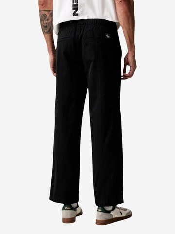 Calvin Klein Jeans Wide leg Broek 'LV04RG615G' in Zwart