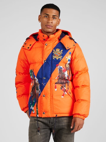 Polo Ralph Lauren Zimní bunda – oranžová: přední strana