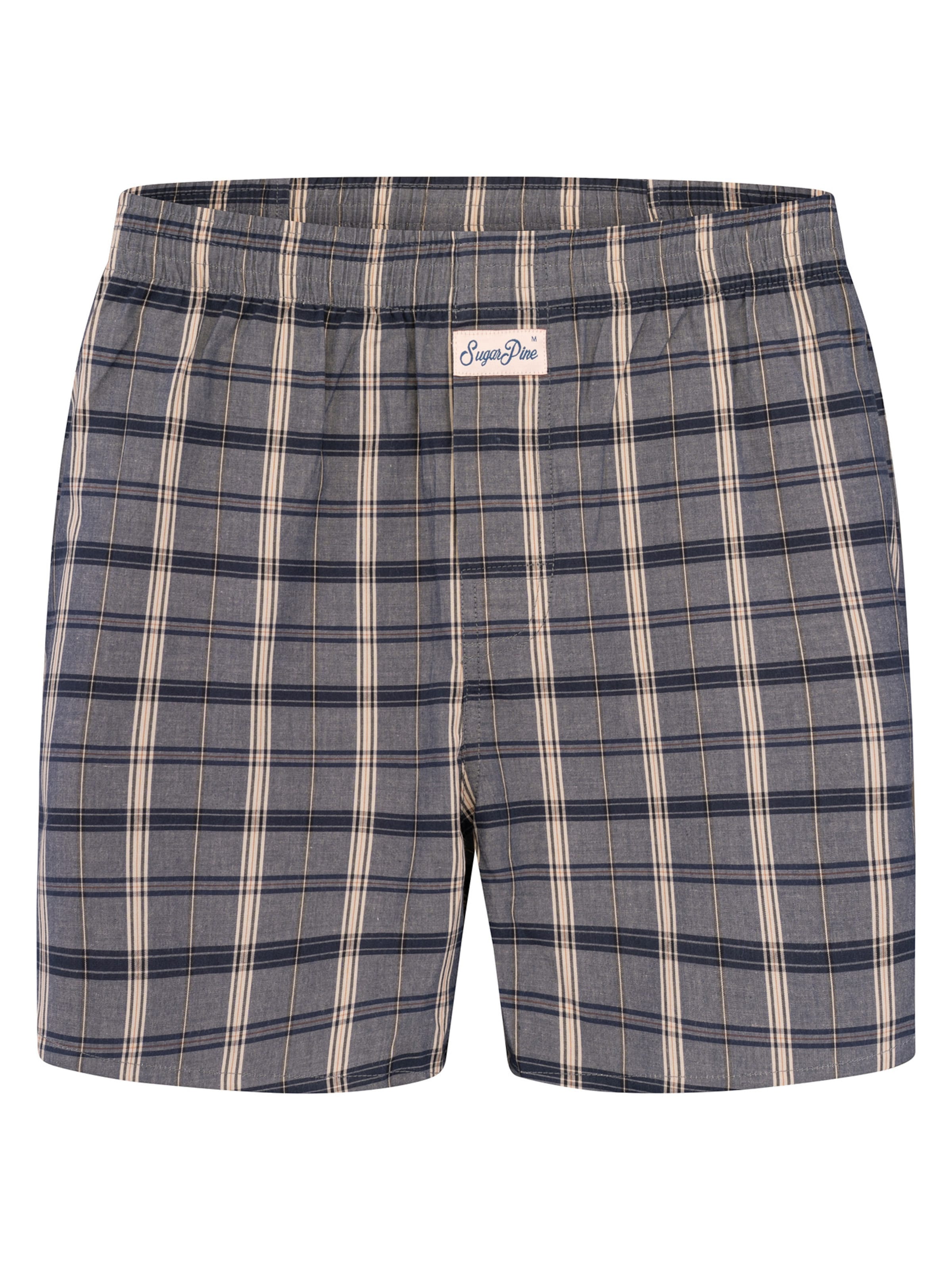 Sugar Pine Boxer ' Mix Karos ' in Blau