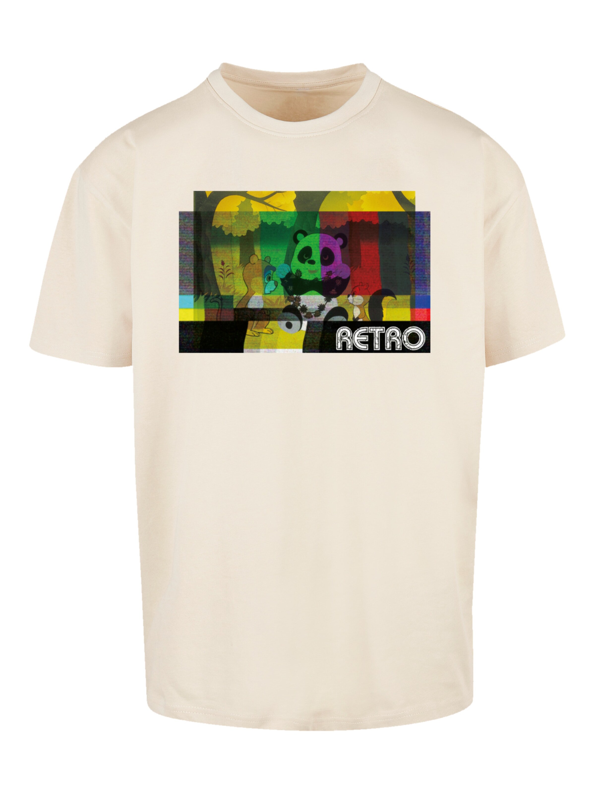 F4NT4STIC Shirt 'Heroes of Childhood Tao Tao Cassette' in Beige: Vorderseite