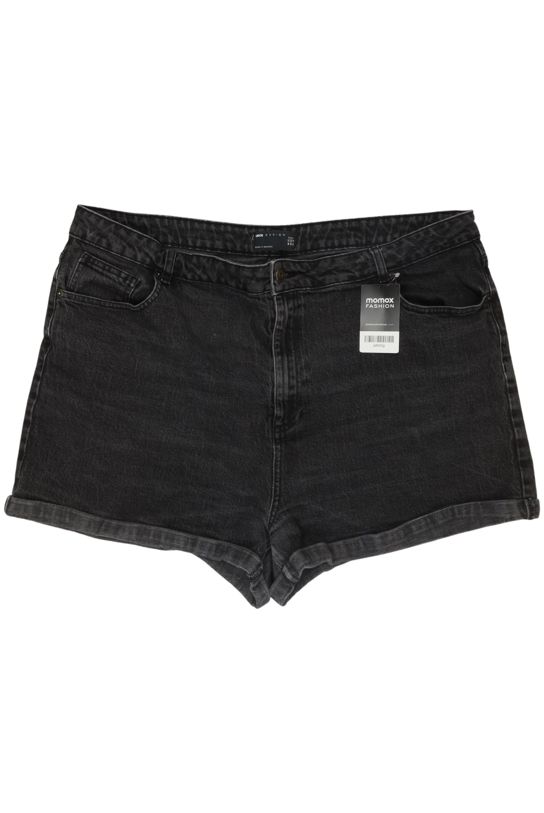 ASOS DESIGN Curve Shorts 5XL in Schwarz: Vorderseite