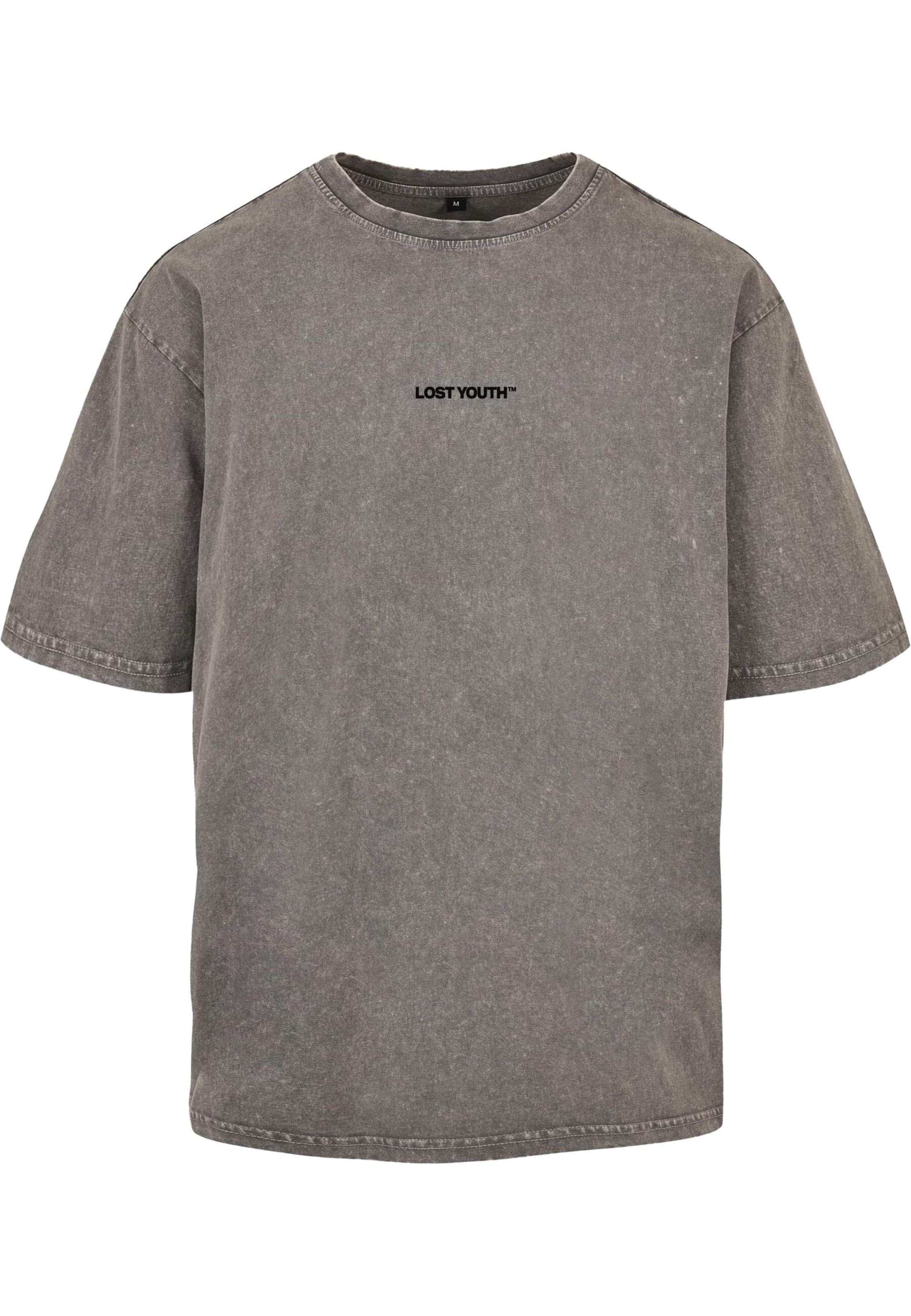 Lost Youth Shirt 'Chaos' in Grey: front