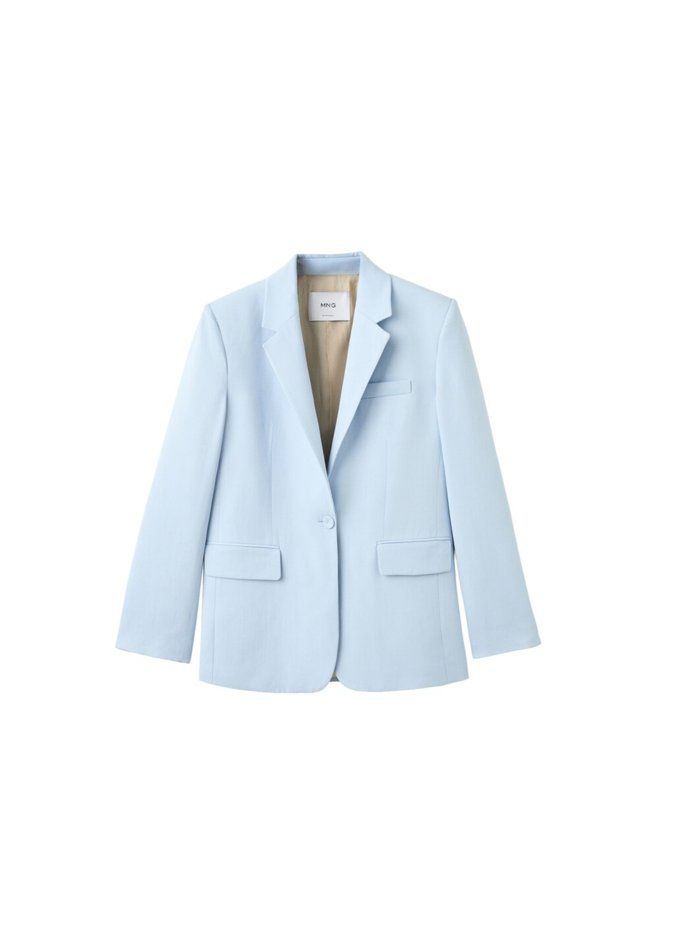 MANGO Blazer 'Azur' in pastellblau, Produktansicht