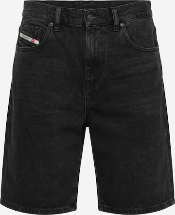 DIESEL Regular Jeans 'REGULAR D-STRUKT-SHORT' in Zwart: voorkant