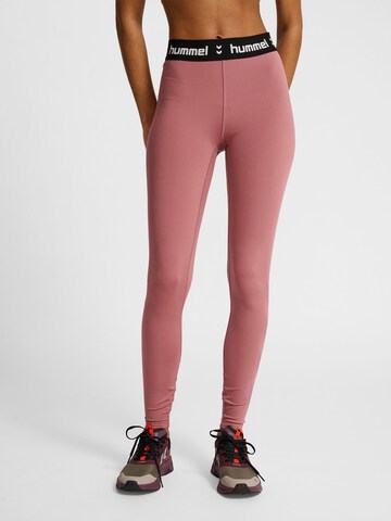 Skinny Pantalon de sport 'Pulse' Hummel en violet : devant