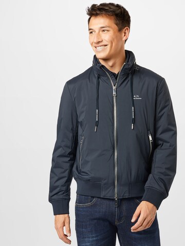ARMANI EXCHANGE Tussenjas in Blauw: voorkant