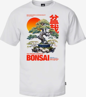 Oldskull Shirt 'ASIAN BONSAI' in White: front