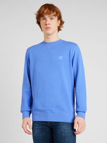 BOSS Orange Sweatshirt 'Westart' i lila: framsida