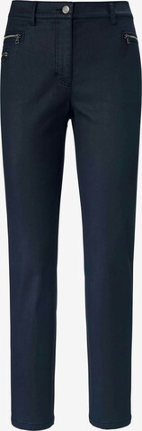 Peter Hahn Regular Broek in Blauw: voorkant