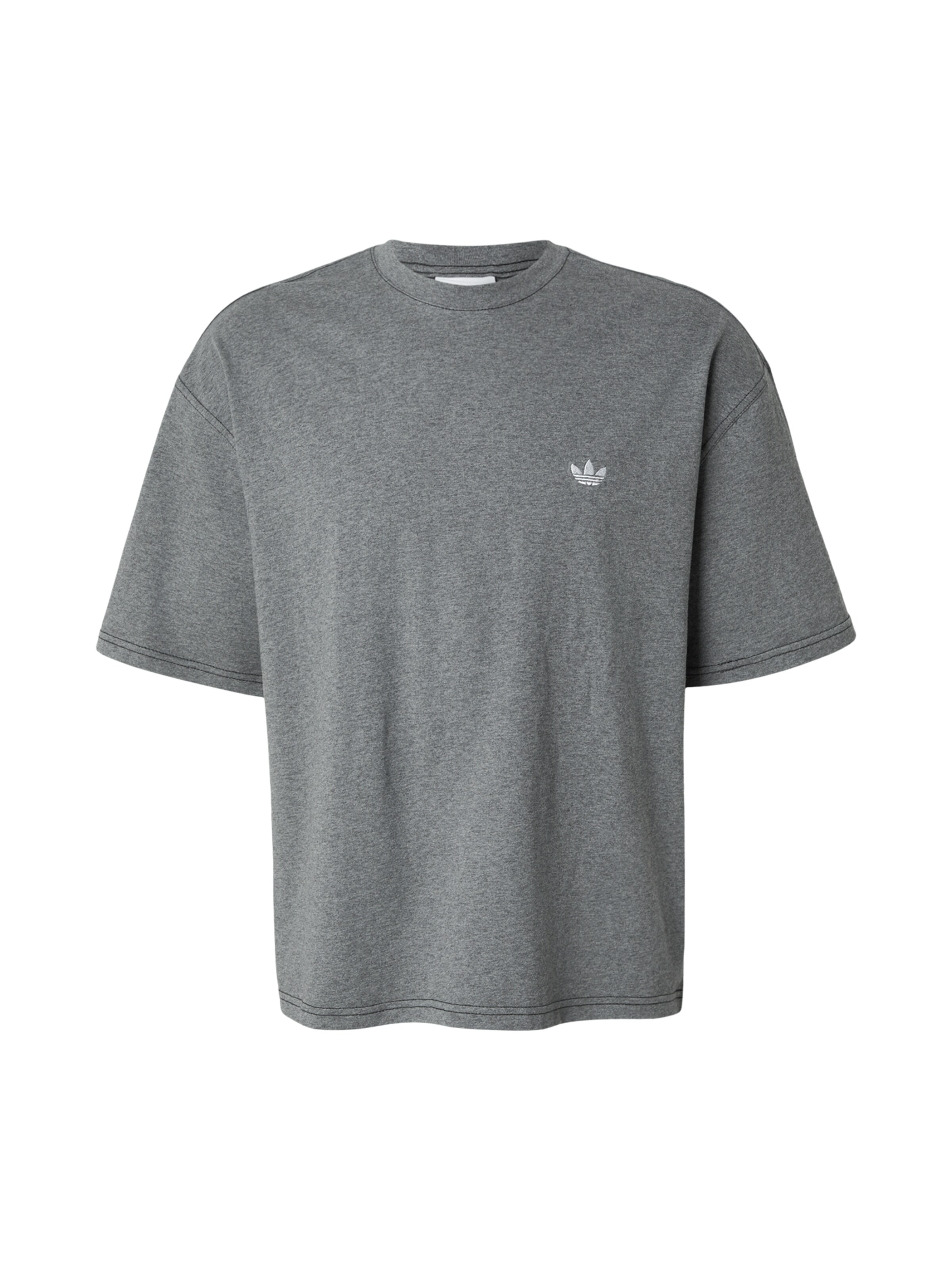 ADIDAS ORIGINALS Majica 'ESS' v velikosti XS  | siva / bela barva, Prikaz izdelka