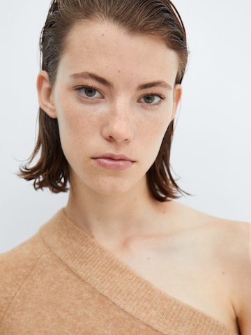 MANGO Knit dress 'Nivela' in Brown