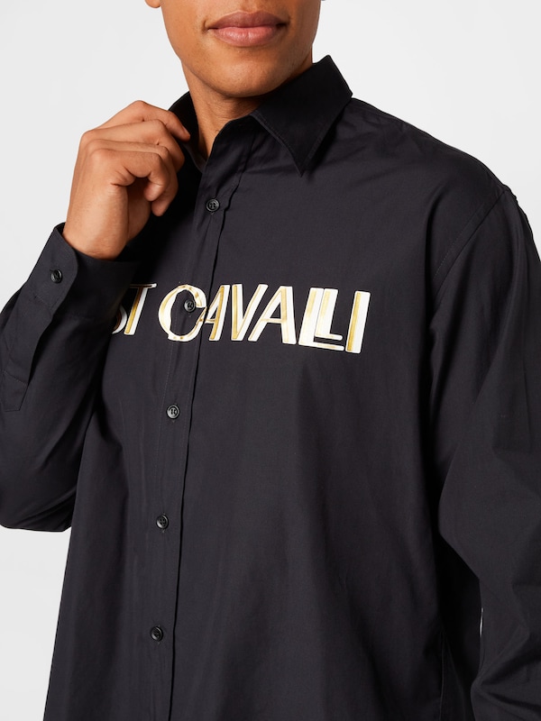 Just Cavalli Regular Fit Hemd in Schwarz