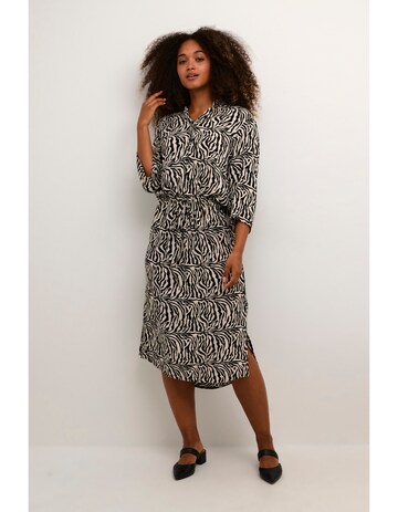 SOAKED IN LUXURY Jurk 'Zaya' in Zwart: voorkant