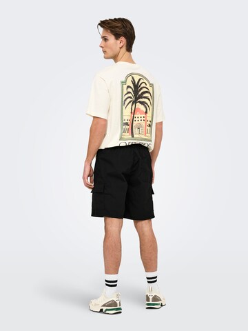 Only & Sons Regular Cargo trousers 'Kai' in Black