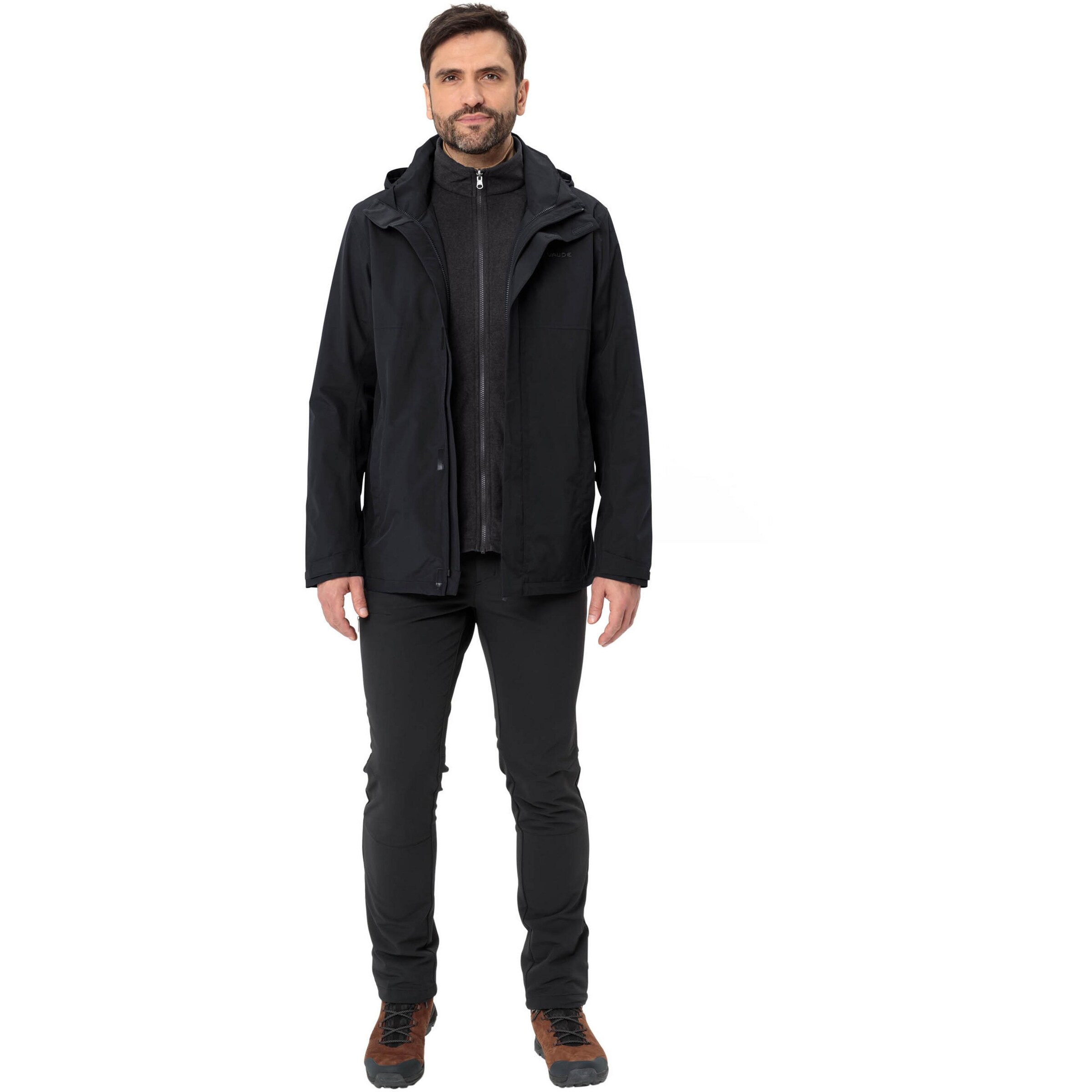 VAUDE Outdoorjacke 'Rosemoor' in Schwarz: Vorderseite